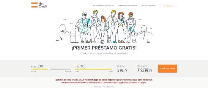 NetCredit - Préstamo de hasta 1 000 €